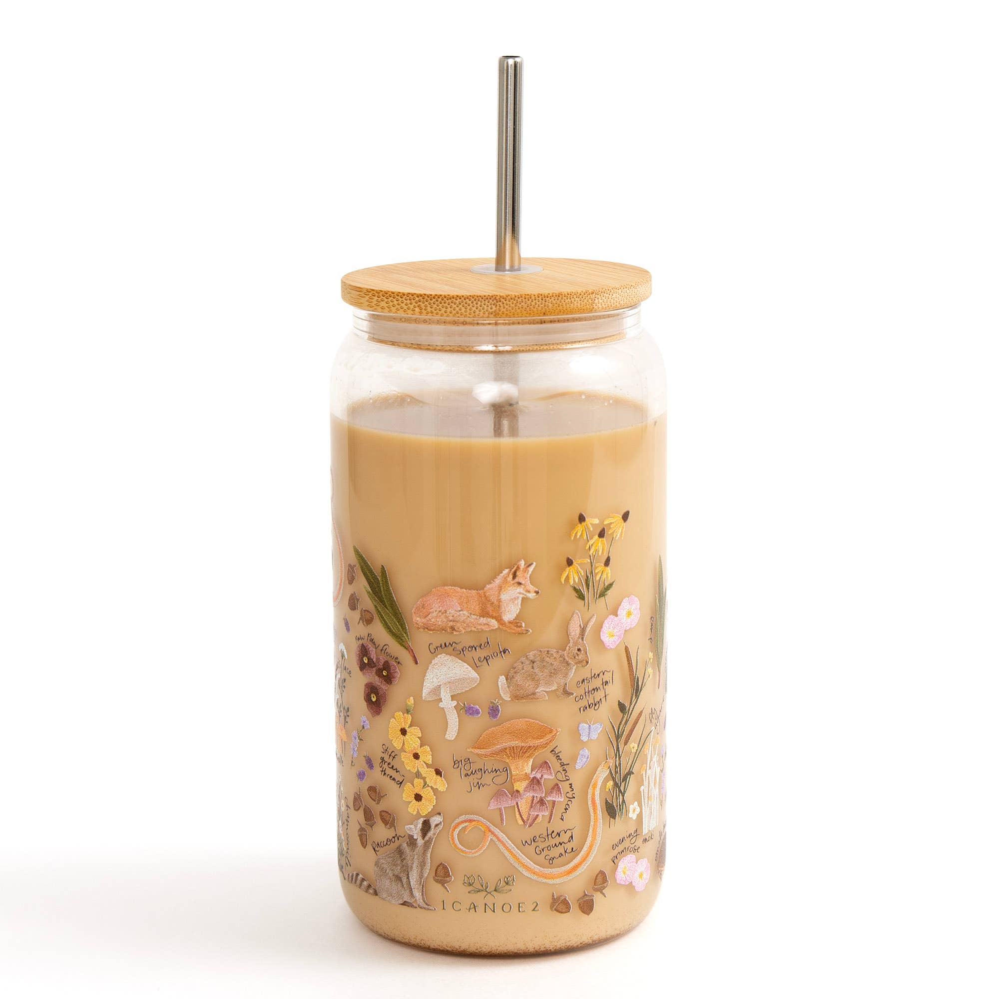 Flora & Fauna Glass Tumbler